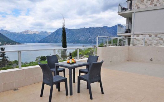 kotor dobrota apartment panoramic sea view sale