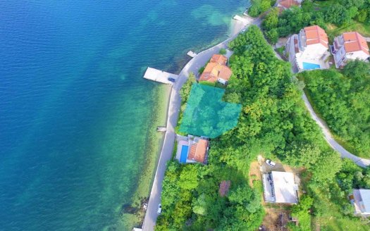 kotor bay seafront land villa